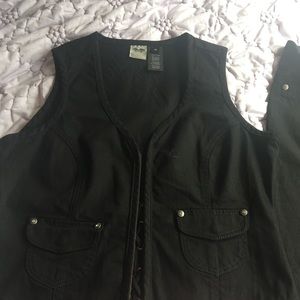 Black Harley Davidson vest